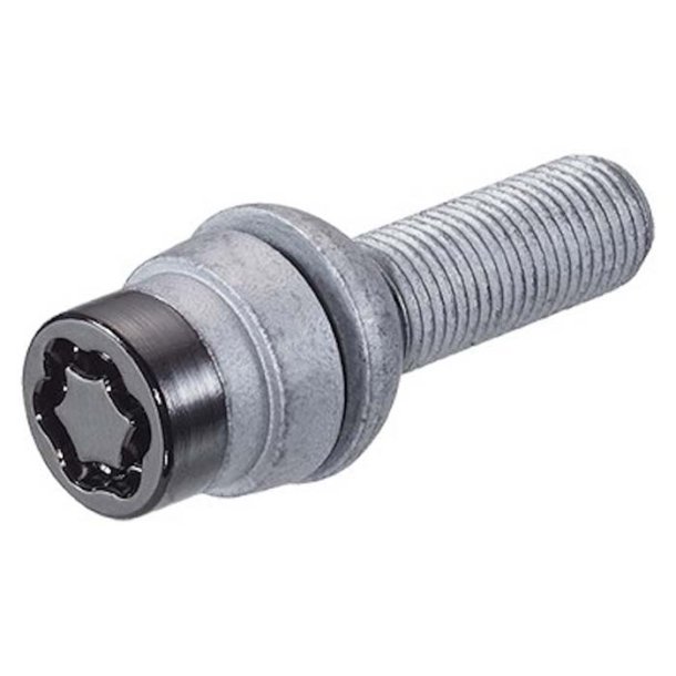 Mcgard lsebolt m14x1.50 kugle sort