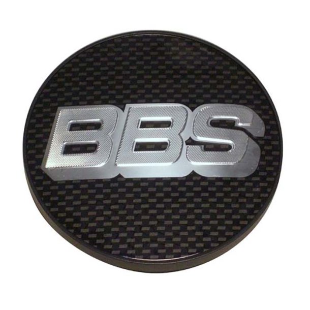 BBS centerkapsel  64,5 mm slv/carbon