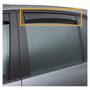 Vindafviser bagrude 044324D - Ford C-max 2010 - sort