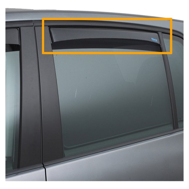 Vindafviser bagrude 044324D - Ford C-max 2010 - sort