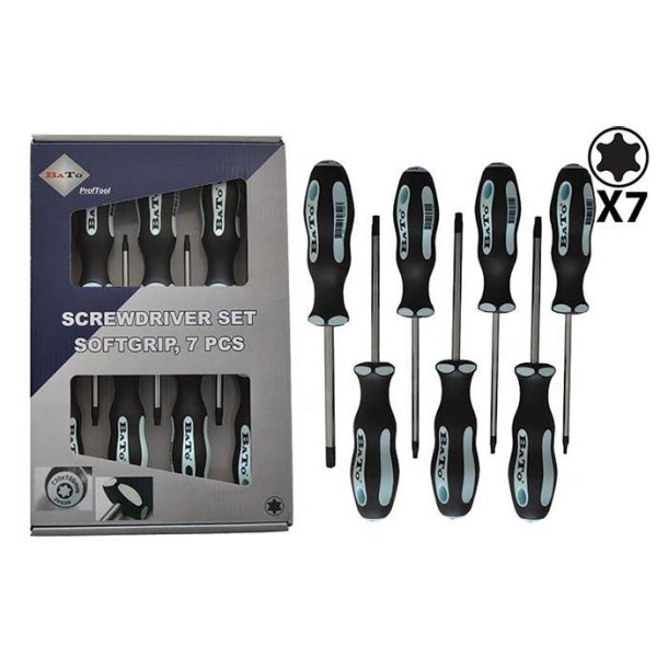 Bato skruetrkkerst Torx 10-40 7 dele