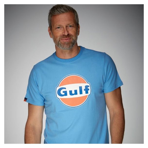 Gulf Logo T-shirt Lysebl L