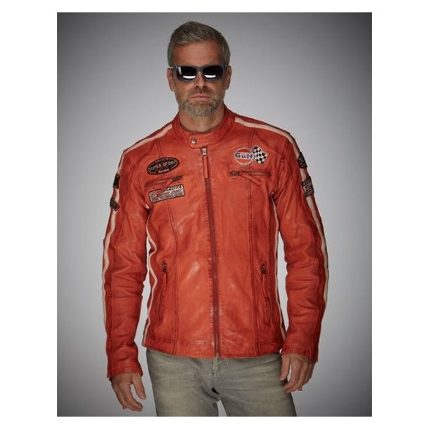 Gulf Racing Skindjakke Orange XL