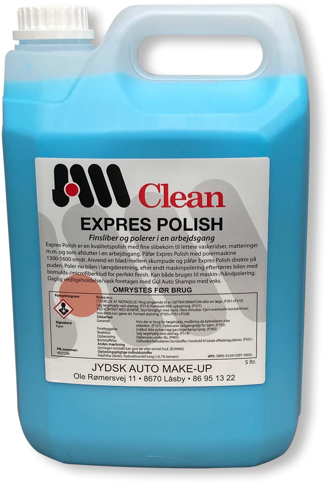 Expres Polish, Polish til ridset lak, Lakrens med slibekorn