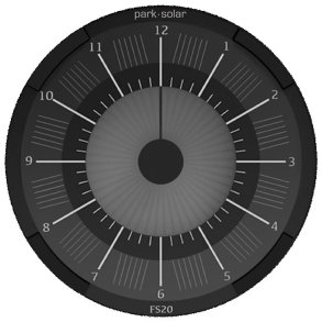 Park solar elektronisk p-ur (fs20)