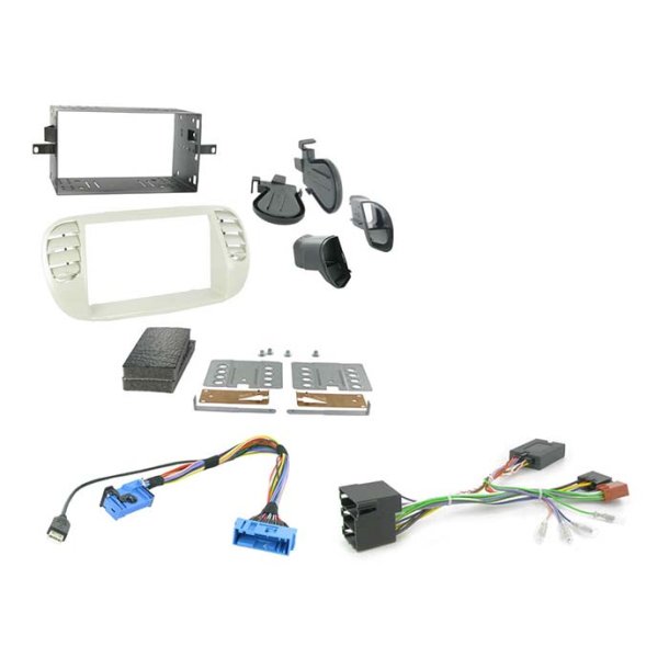 Ctkft05 2-DIN komplet kit Fiat 500