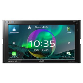 JVC KW-M875DBW 2-din radio tr�dl�s CarPlay/Android Auto