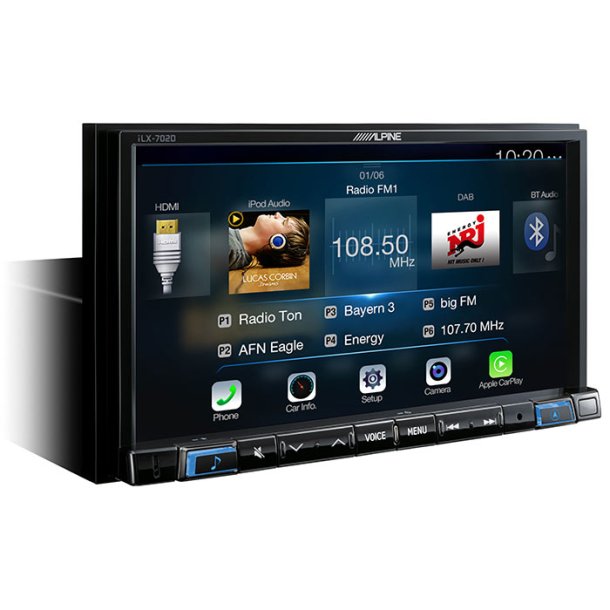 Alpine ILX-702D Apple Carplay 2-DIN 7"