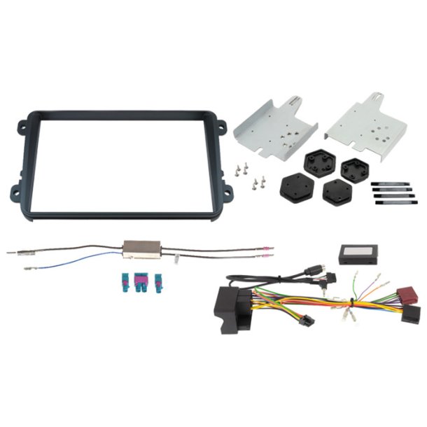 2-DIN 8" Mont kit f. VW m/hvidt display