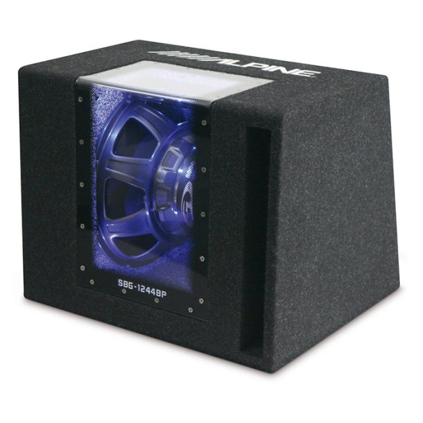 Alpine 12" subwoofer i Kabinet