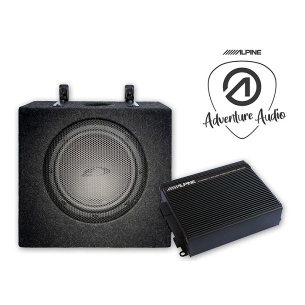 Alpine subwoofer & DSP system til eftermonteret radio