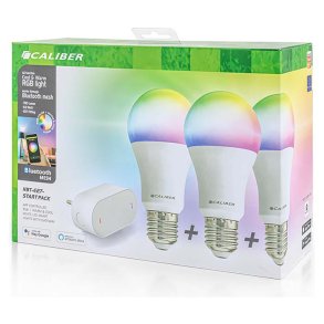 Caliber E27 Smart Home starterpack LED-p�rer hvid/multi