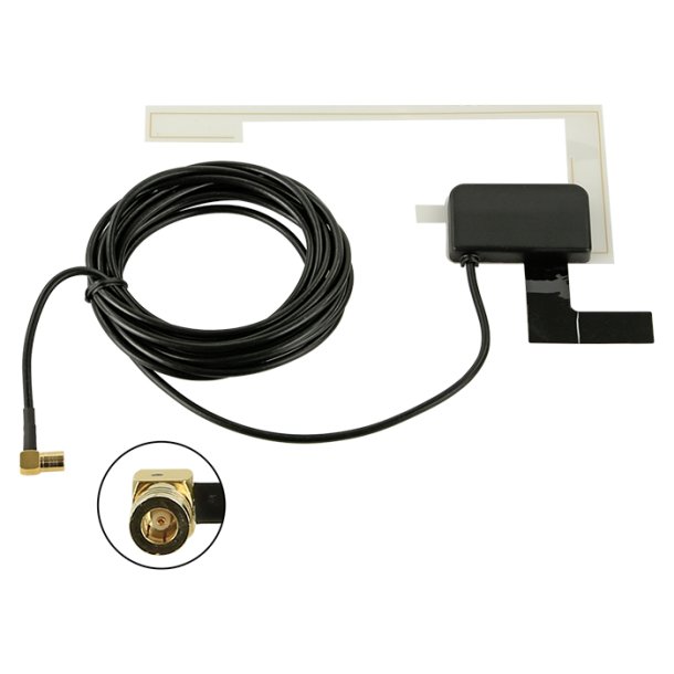 On-glass antenne DAB+ SMB(f) 12V fantomstrm