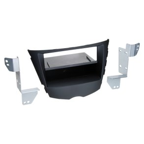 2-DIN radioramme m/lomme Hyundai Veloster 2011- sort