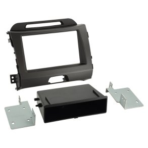 2-DIN facia m/lomme Kia Sportage 2010-2016 mrkegr