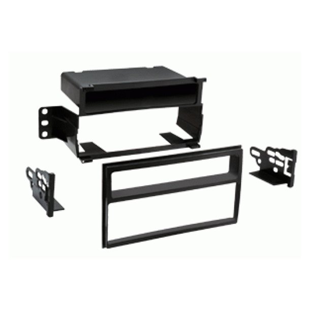 1-DIN radioramme m/lomme Nissan Juke/Tiida piano sort