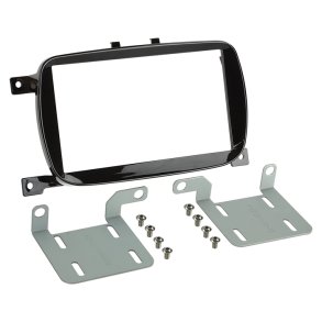 2-DIN radioramme Fiat 500 07/2015-2023 piano sort