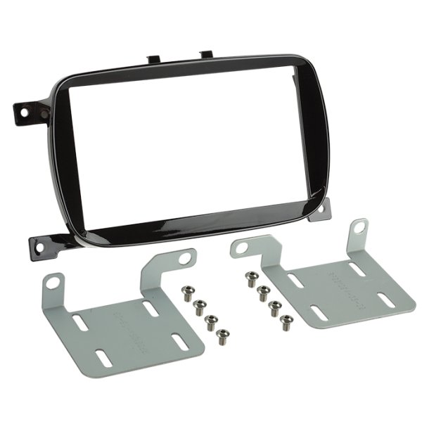 2-DIN radioramme Fiat 500 07/2015-2023 piano sort