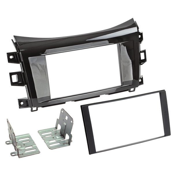 2-DIN radioramme Navara/Alaskan piano sort