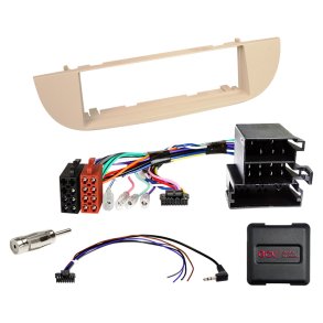Komplet 1-DIN Kit Fiat 500(ZAF 312) beige 2007-2015