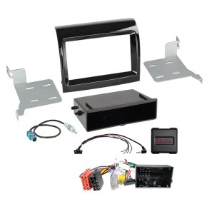 Komplet 2-DIN Kit m. rum Citroen/Fiat/Opel/Peugeot