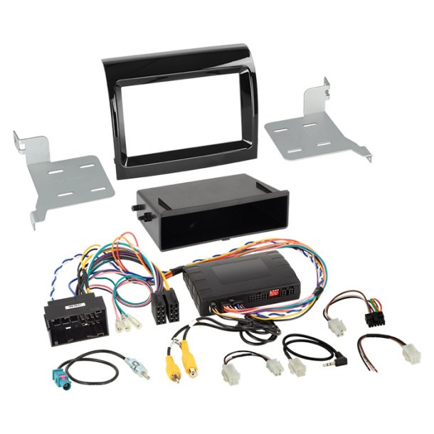 Komplet 2-DIN Kit m. rum Citroen/Peugeot Infodapter