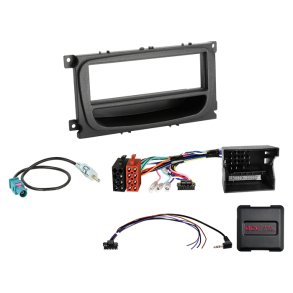 Komplet 1-DIN Kit Ford sort /CAN Bus Fakra