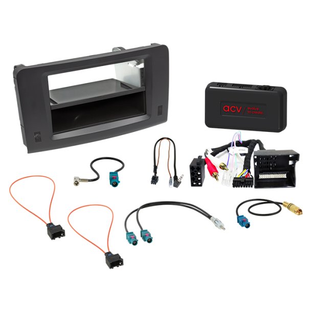 Komplet 2-DIN Kit m. rum Mercedes M-classe/GL-class