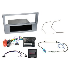 Komplet 1-DIN Kit m. rum Opel matt-chrome CAN Bus