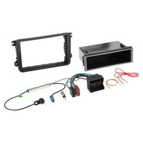Komplet 2-DIN Kit m. rum Seat/Skoda/VW