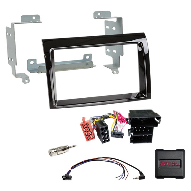 Komplet 2-DIN Kit Citroen/Fiat/Opel/Peugeot open dash
