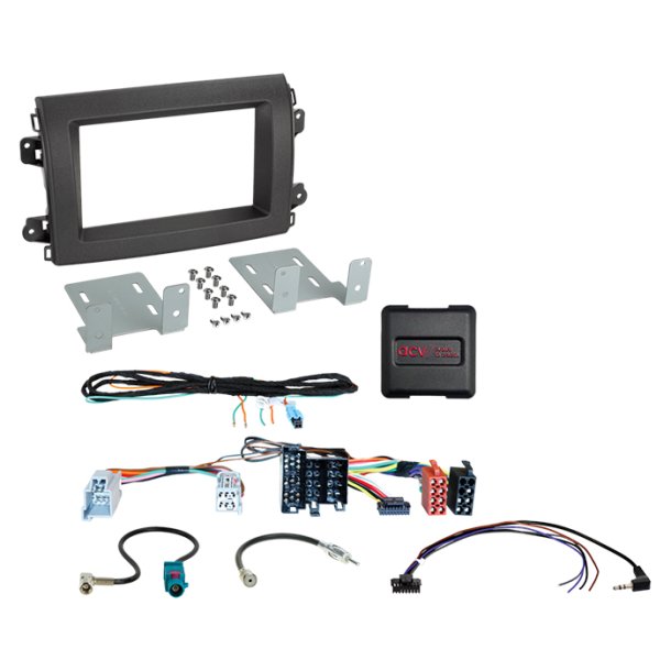 Komplet 2-DIN Kit Citroen/Fiat/Opel ISO/Mini ISO