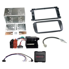 Komplet 2-DIN Kit Ford forsk. sort /analogue
