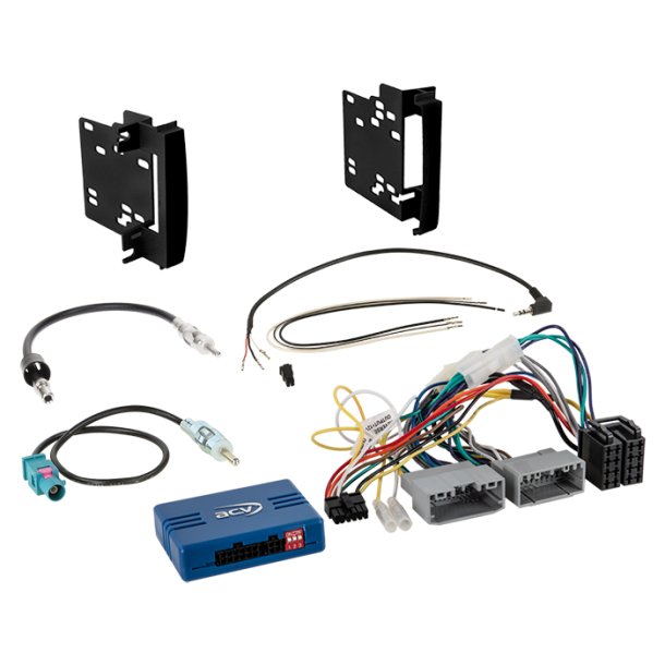Komplet 2-DIN Kit Chrysler/Dodge/Jeep/VW /Amp sort