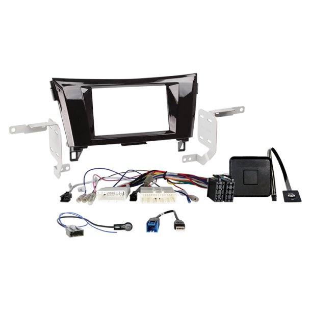 Komplet 2-DIN Kit Nissan Qashqai/X-Trail /USB/360�