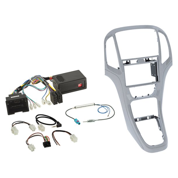 Komplet 2-DIN Kit Opel Astra J 2009-2018 platin s�lv