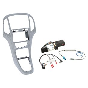 2-DIN kit Opel Astra J 2009-2018 platin s�lv ratbetj.