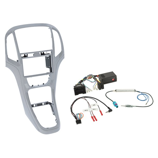 2-DIN kit Opel Astra J 2009-2018 platin s�lv ratbetj.