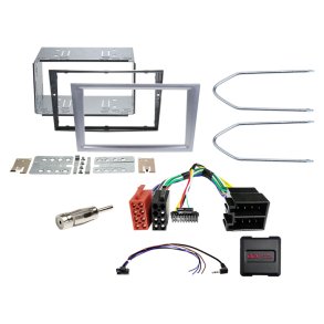 Komplet 2-DIN Kit Opel matt chrome  analog