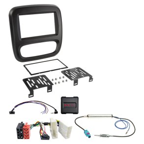 2-DIN kit Fiat/Nissan/Opel/Renault u/klima ratbetj.