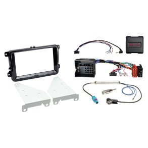 Komplet 2-DIN Kit Seat/Skoda/VW  piano sort