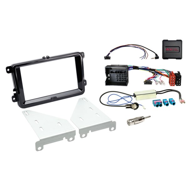 Komplet 2-DIN Kit Seat/Skoda/VW (Set) piano sort
