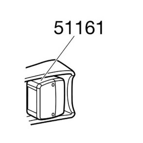 Thule komplet lygtehus med glas h+v