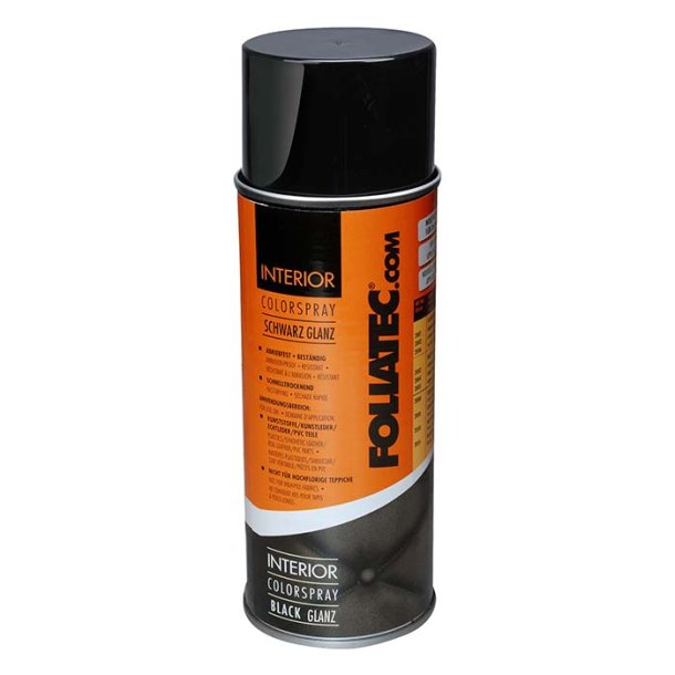 Foliatec Interir Colour spray blank sort 400 ml