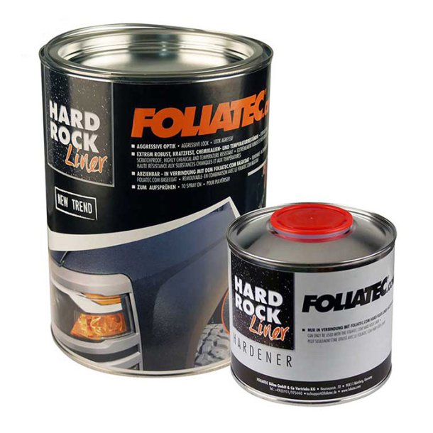 Foliatec strukturmaling 2K, Satin-blank sort, 2,5 ltr.