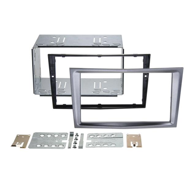 2-DIN radioramme Opel kul-metallic med midterknk