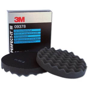 3M Sort nubret polerpude, 150mm 09378, 2 stk. 