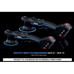 Rupes Bigfoot iBrid HLR21 BAS kit, Batteripolermaskine m/tilbehr HLR21/CB2/BAS