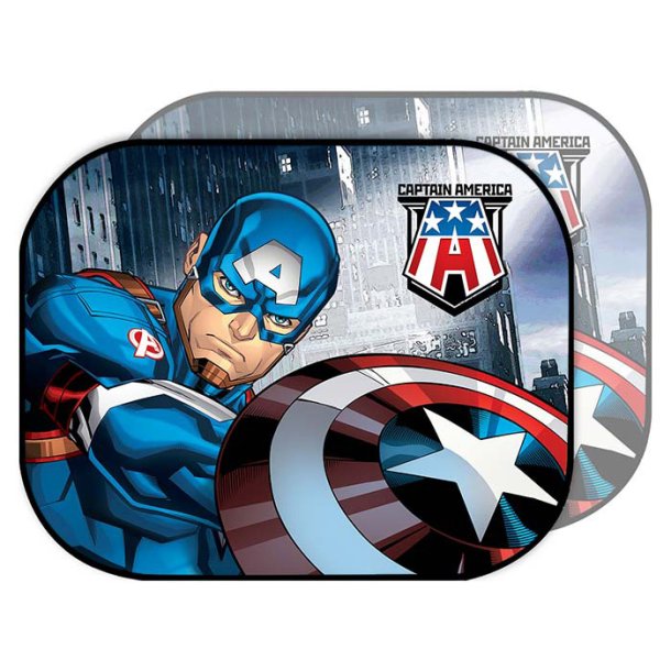 Disney solbeskytter Captain America 2 stk. 44x35 cm