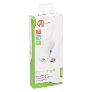 Allride Connect 2,0 cigarett�nder oplader, USB-C, 2,1A,